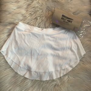 White Bullet Pointe Skirt Size Small